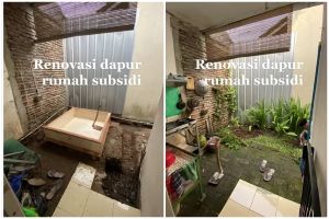 Dapur rumah subsidi dimakeover jadi semi outdoor, 9 potretnya bikin masak makin nyaman