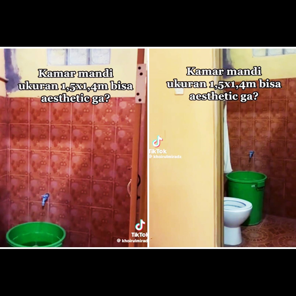 Kamar mandi 1,5 meter jadi mewah ada akuarium, makeover toilet ini bukti estetik tak asal ada duit