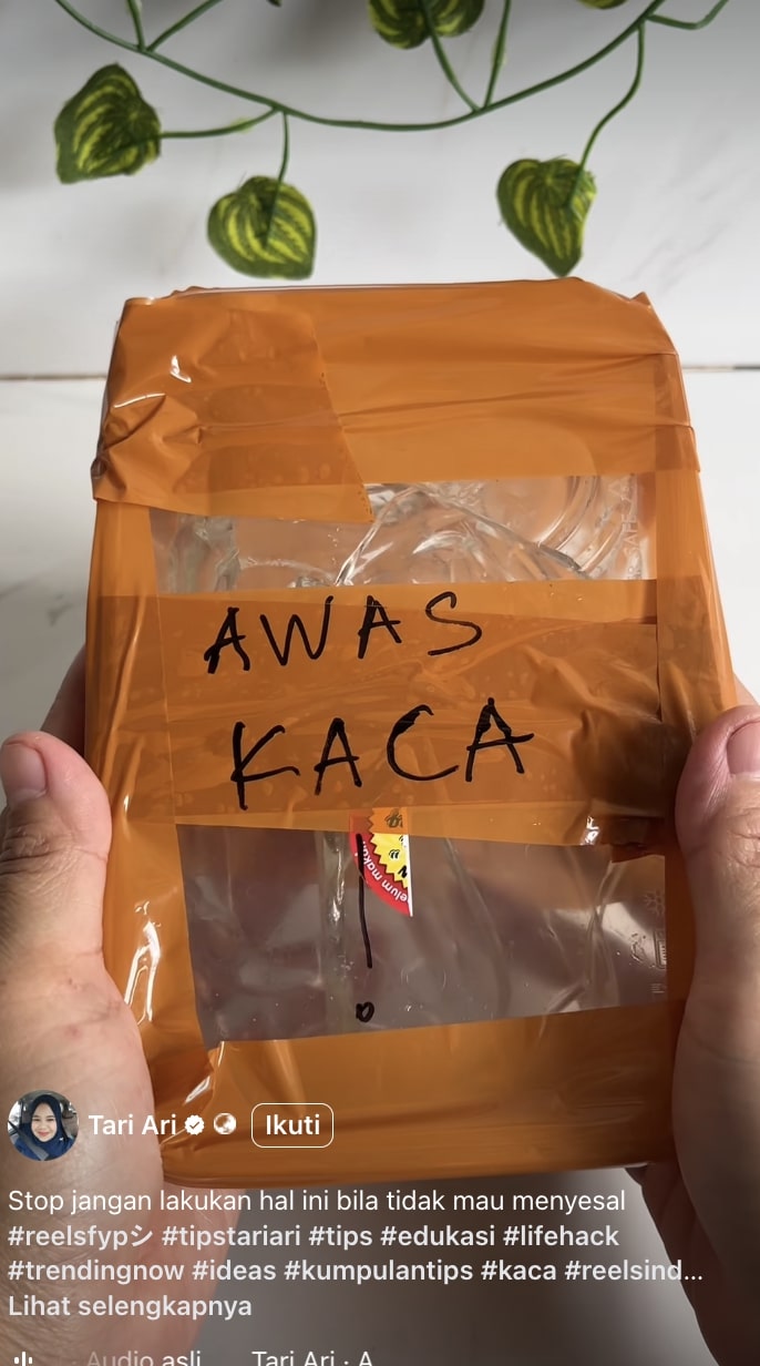 Cara aman buang pecahan gelas agar tidak melukai orang lain, mudah dipraktikkan