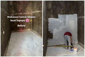 Awalnya cuma ruangan sempit dimakeover jadi kamar estetik, 9 potretnya sampai disangka beda tempat