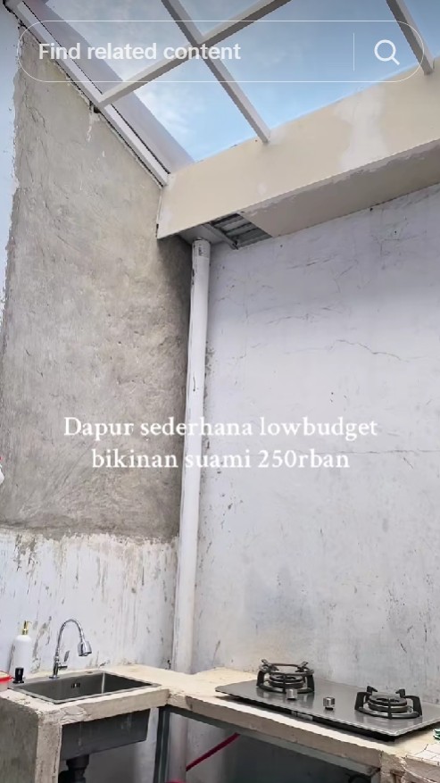 10 Potret dapur rumah subsidi dimakeover hasilnya minimalis tanpa kitchen set, cuma modal Rp250 ribu