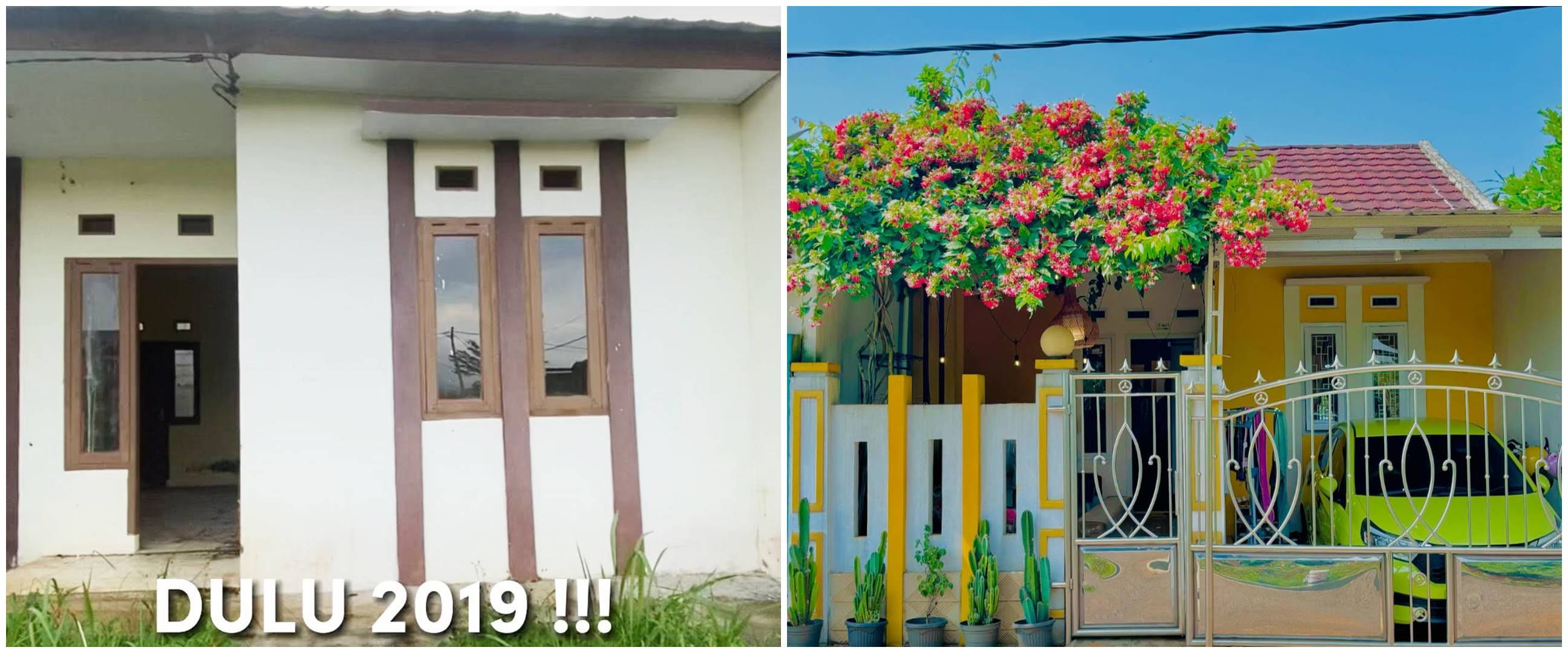 Dibilang norak gegera huniannya serba kuning, 11 potret makeover rumah subsidi ini bikin pangling