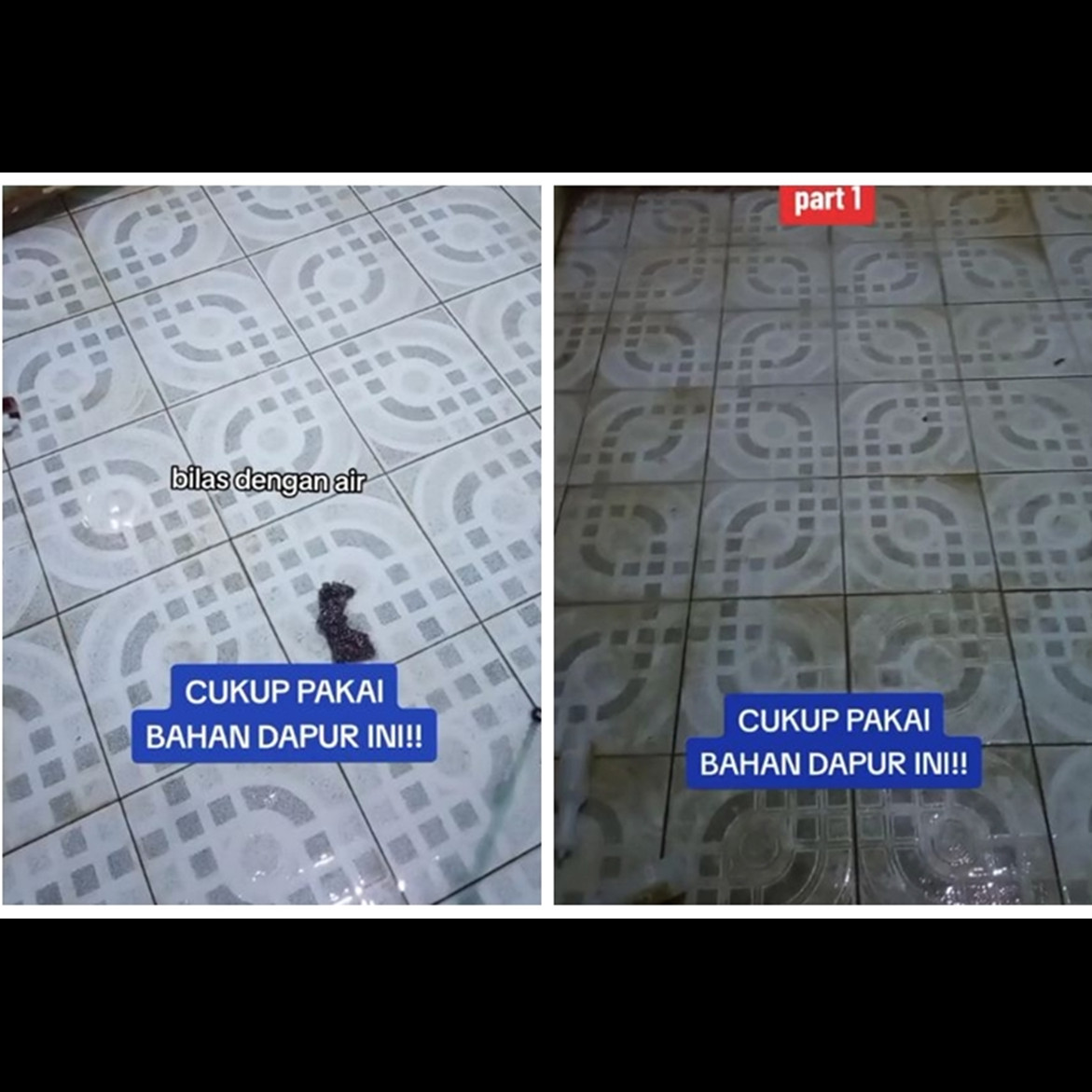 Trik bersihkan kerak lantai kamar mandi tanpa digosok sitrun, cuma pakai 1 bahan dapur