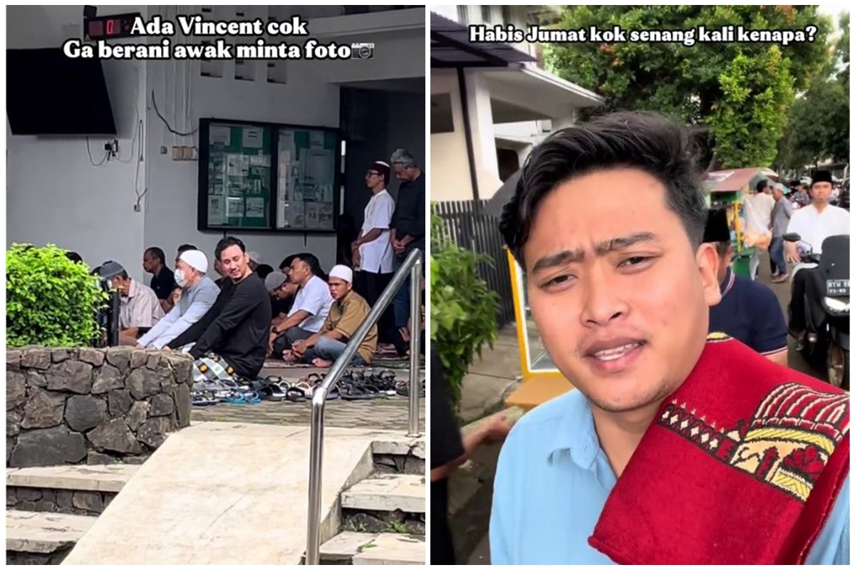 Pernah ngaku lama tak ibadah, momen Vincent Rompies 'kepergok' salat di masjid ini bikin netizen heboh