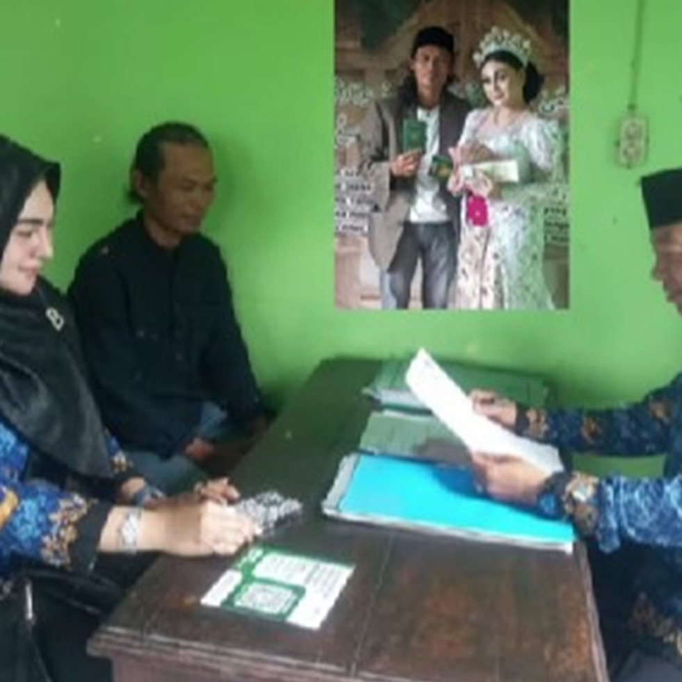 Digelar sederhana, pria Lamongan ini justru nikahi kekasihnya dengan mahar fantastis Rp999.999.999