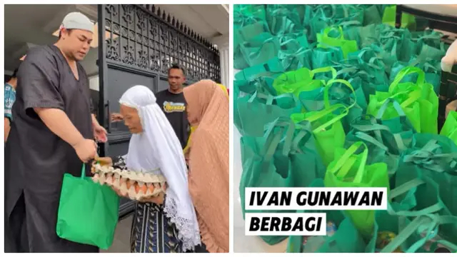 Bukti dermawannya Ivan Gunawan, bagi-bagi sembako ke tetangga saat Ramadan, ini 6 potretnya