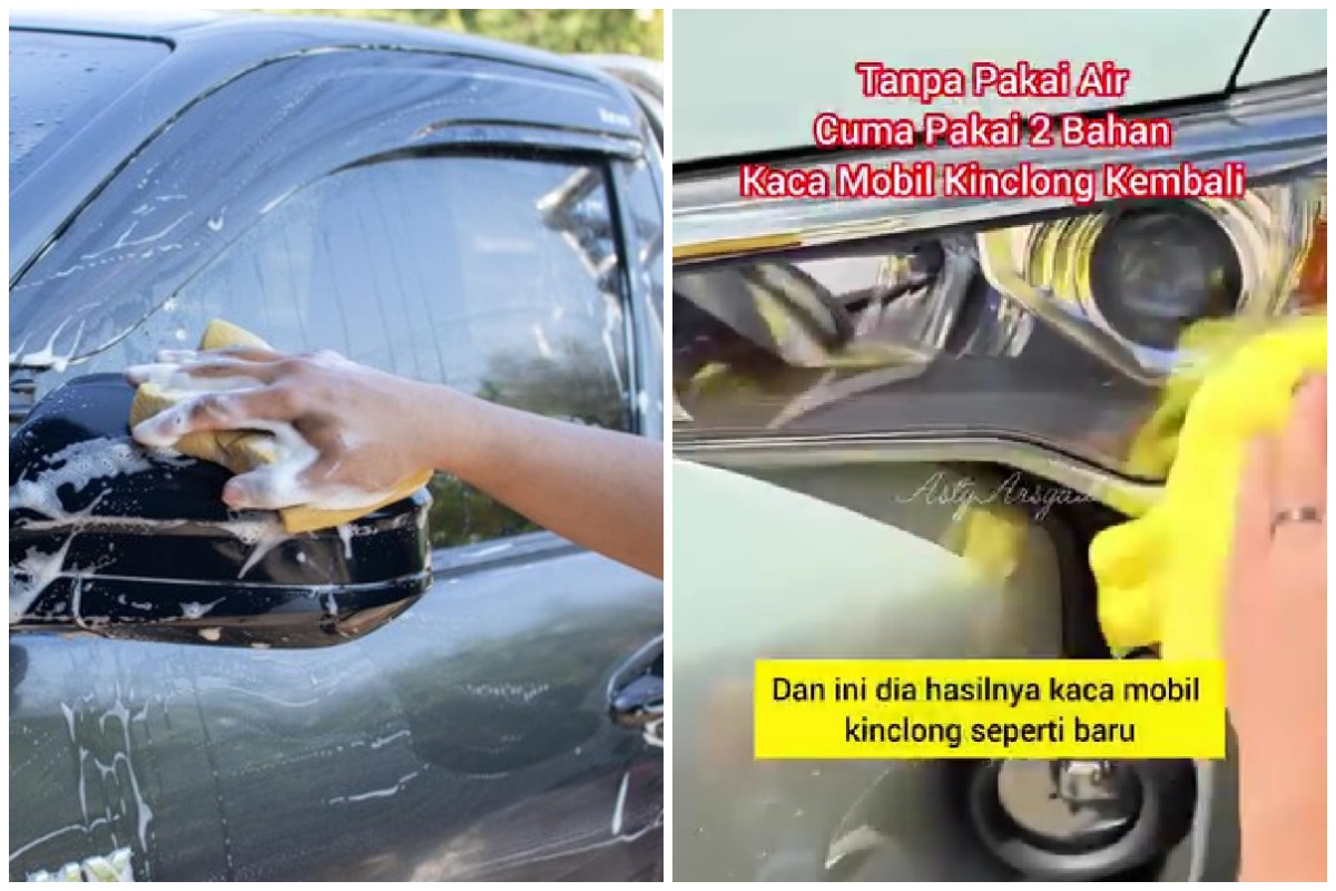 Cuci kaca mobil buram tanpa perlu pakai air, ini triknya pakai 1 jenis buah jadi kinclong lagi