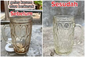 Tak perlu digosok pakai sabun, ini trik ampuh bersihkan gelas kaca kusam cuma pakai 1 bahan sederhana