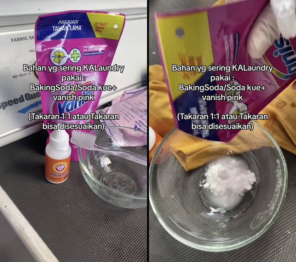 Trik hilangkan noda ketiak berkerak pada pakaian tanpa disikat lama, pakai tambahan 1 bahan dapur