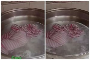 Cara membersihkan kain lap dapur yang berminyak tanpa sabun, cuma pakai bahan dapur