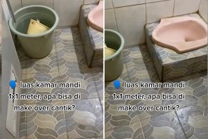 Transformasi kamar mandi 1x1 meter disulap jadi mewah ini bikin melongo, mirip kamar mandi hotel