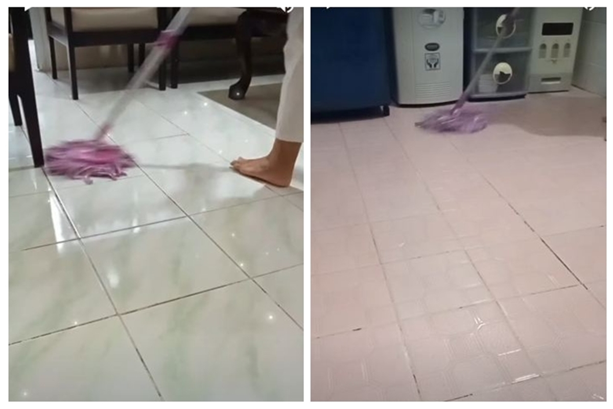 Trik mengepel lain agar kinclong meski tanpa cairan pembersih khusus, cuma pakai 2 bahan sederhana