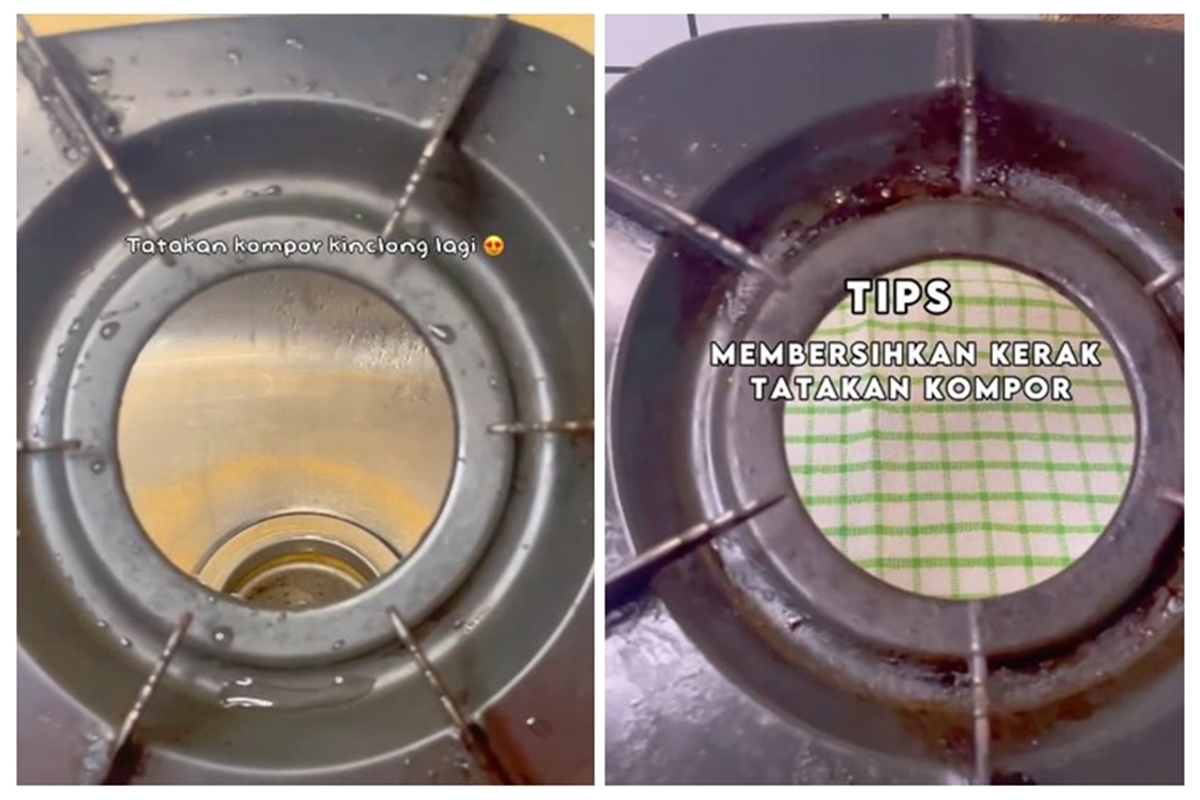 Trik basmi kerak dan noda minyak di tatakan kompor ala emak-emak, tanpa cuma cuma pakai 2 bahan dapur