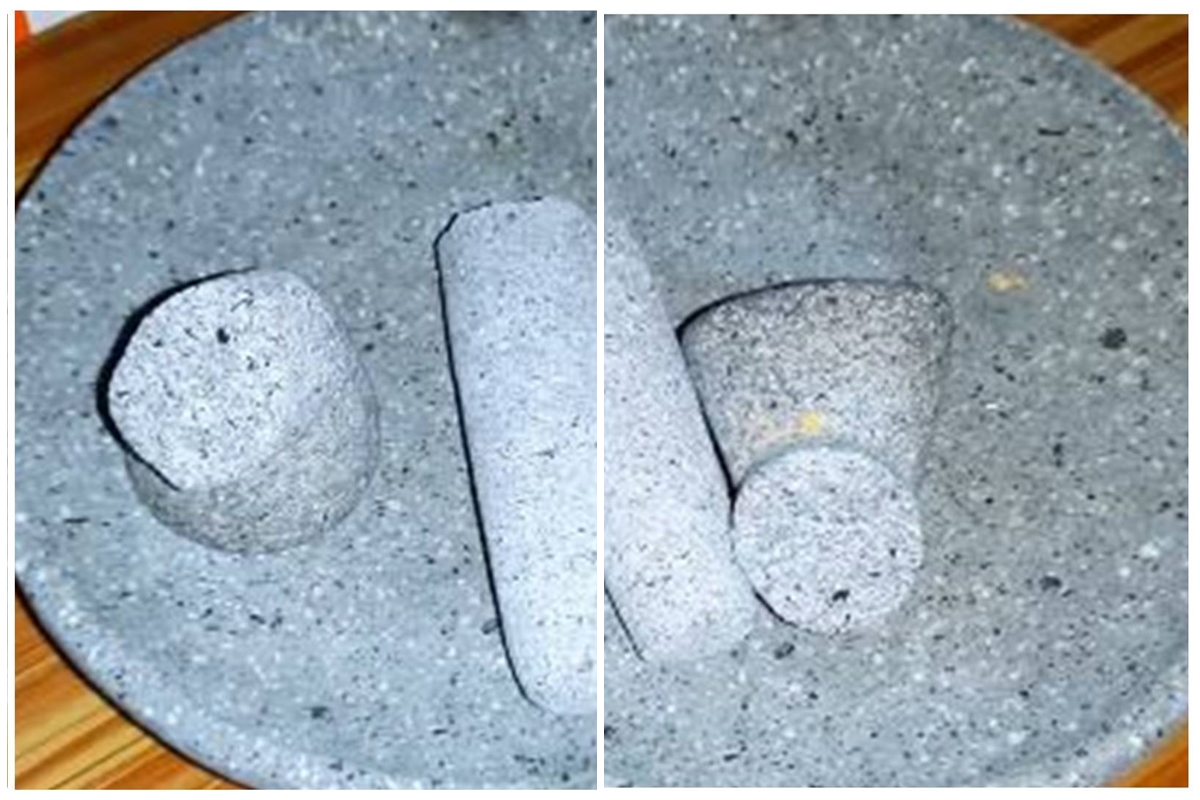 Trik mudah memperbaiki ulekan cobek batu patah cuma pakai 1 alat sederhana, dibuang sayang harga mahal