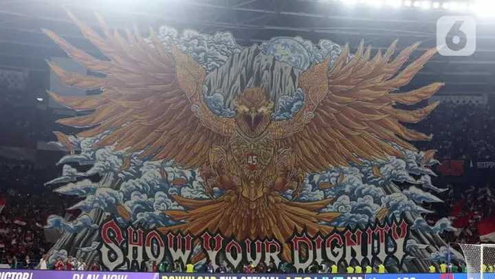 Indonesia tekuk Bahrain 1-0, begini potret sangarnya koreo Garuda bakar semangat Timnas di Stadion GBK