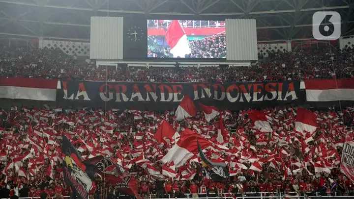 Indonesia tekuk Bahrain 1-0, begini potret sangarnya koreo Garuda bakar semangat Timnas di Stadion GBK
