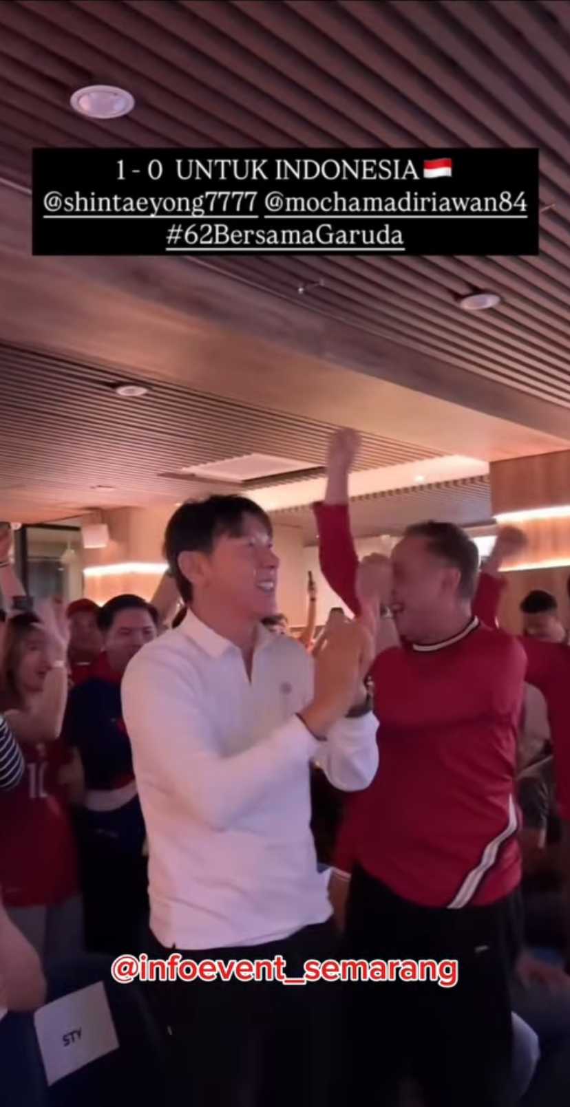 Indonesia sukses taklukkan Bahrain 1-0, momen selebrasi Shin Tae-yong ini malah bikin fans haru