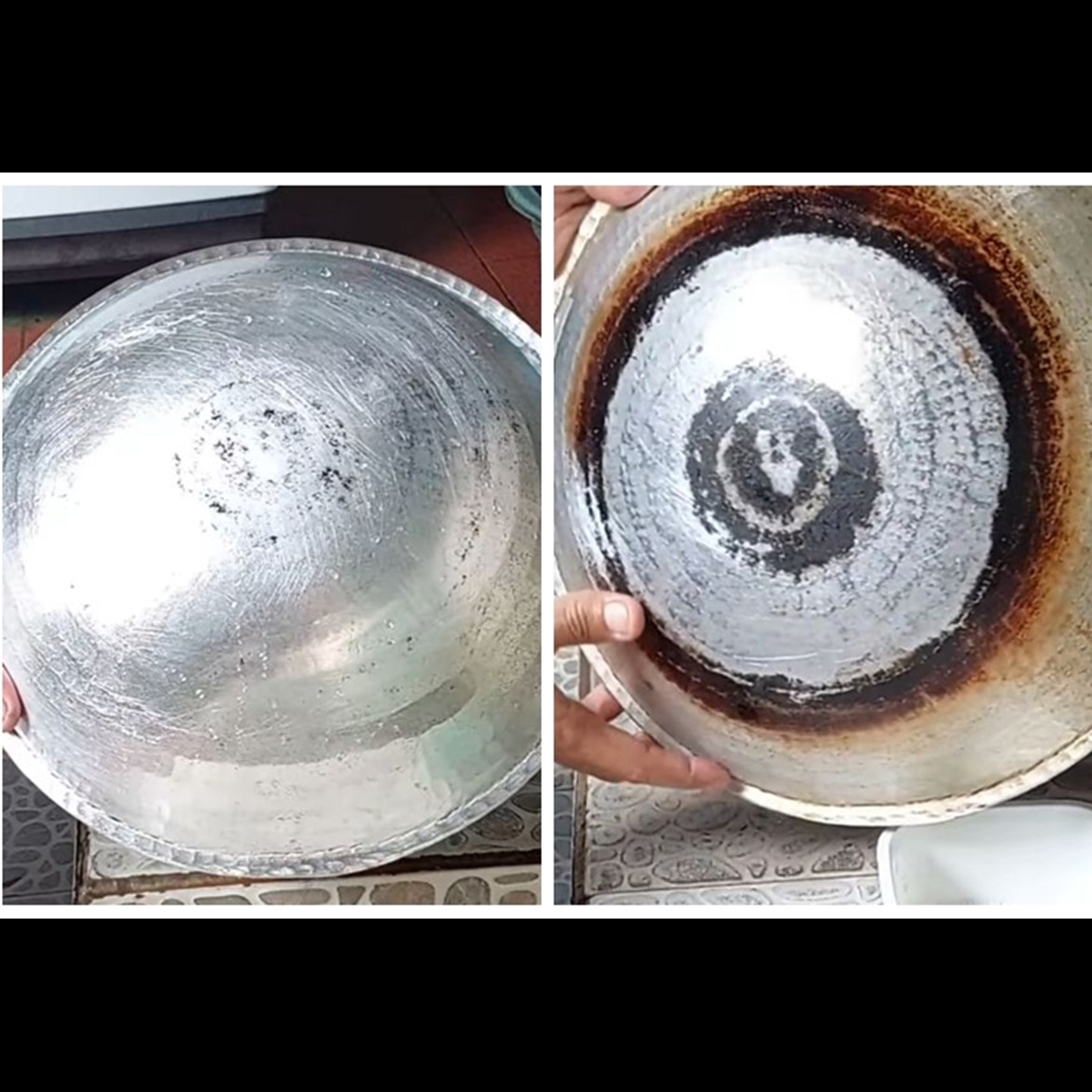 Trik atasi pantat wajan berkerak hitam jadi kinclong dan kesat lagi tanpa baking soda atau sitrun