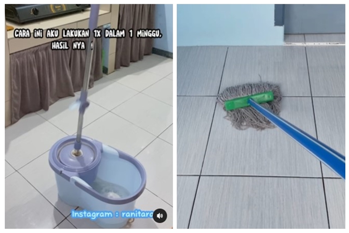 Trik mengepel lantai agar wangi dan kesat tanpa pakai sabun cuci piring, hanya tambah 1 bahan dapur