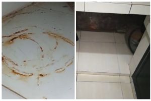 Trik mudah bersihkan noda karat bekas tabung gas di lantai keramik, cukup gunakan 1 bahan sederhana