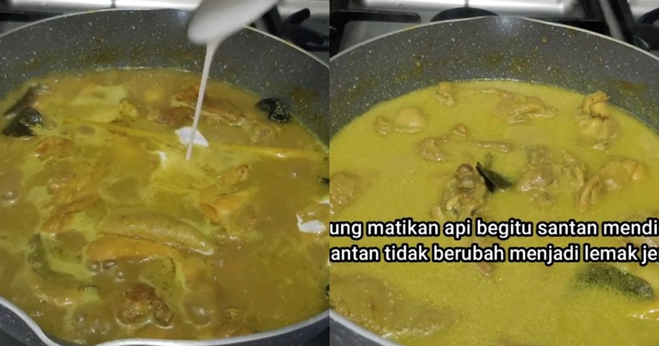 Cara masak opor ayam dengan santan yang aman untuk kolesterol