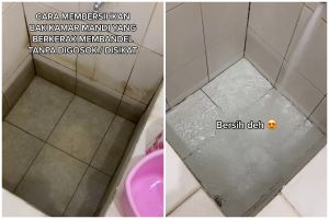 Trik ampuh bersihkan kerak kamar mandi yang membandel tanpa disikat, cuma 30 menit noda rontok