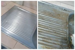 Trik mudah bersihkan karat di wastafel cuci piring tanpa disikat kuat, cuma pakai 2 bahan dapur