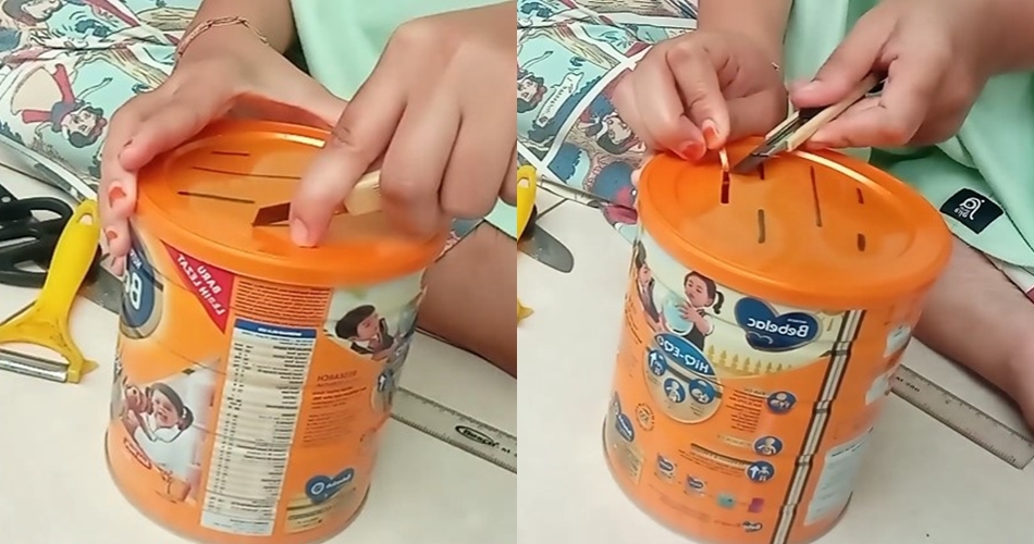 Trik bikin wadah pisau agar tak berantakan cuma pakai 1 sampah dapur, kian rapi sekaligus estetik