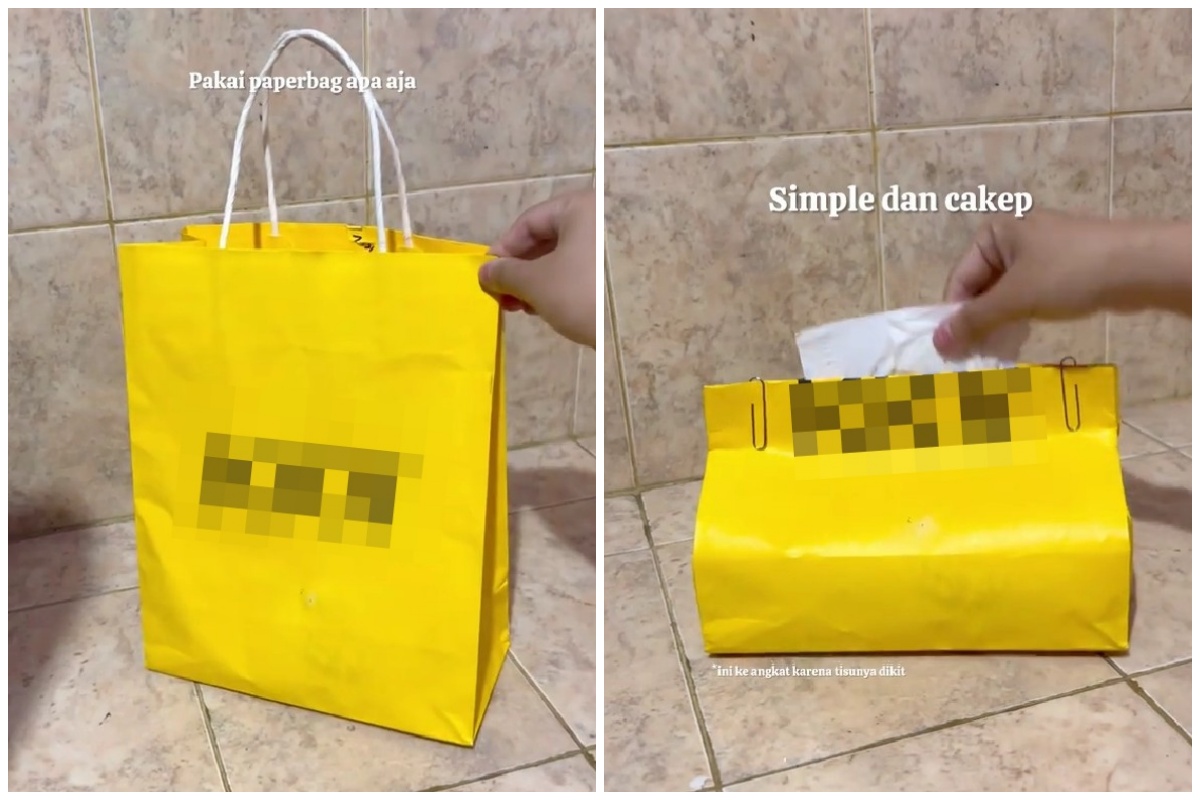 Trik bikin tempat tisu hanya pakai 1 barang bekas, kreatif tanpa modal sepeser pun