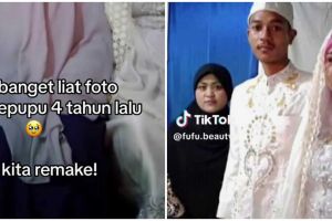  MUA ini makeup ulang sepupunya karena hijab mirip pendekar, hasilnya lebih cantik dari 4 tahun lalu