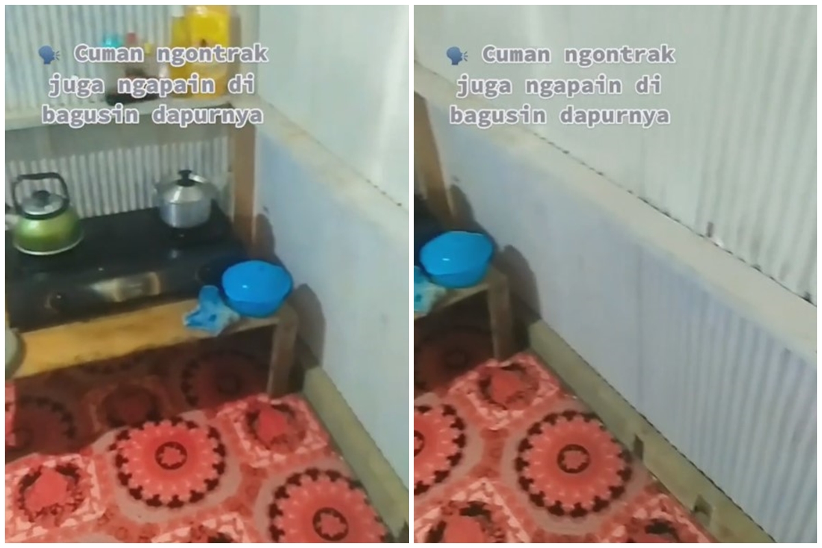 Dicibir cuma kontrakan dinding seng, 9 potret makeover dapur ini bikin tak mager masak