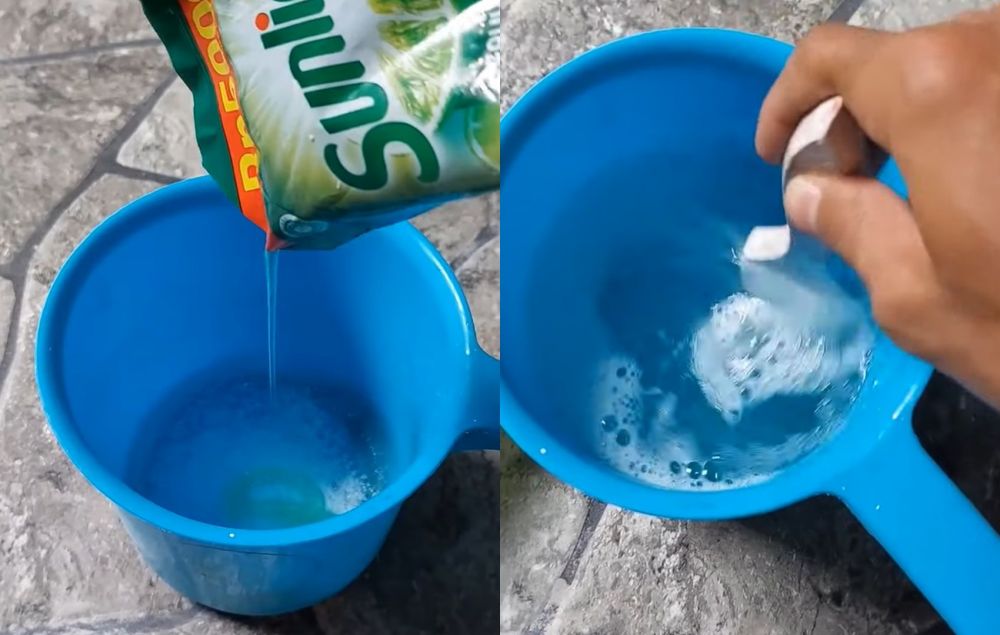 Trik mudah hilangkan noda kuning dinding kamar mandi tanpa perlu disikat, pakai tambahan 1 bahan dapur