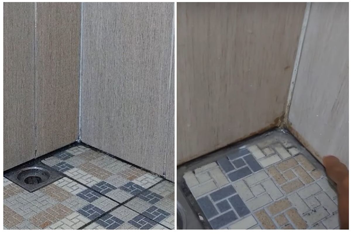 Trik mudah hilangkan noda kuning dinding kamar mandi tanpa perlu disikat, pakai tambahan 1 bahan dapur