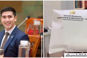 Verrell Bramasta bagi-bagi THR ke karyawan, tebal isi amplopnya bikin salah fokus