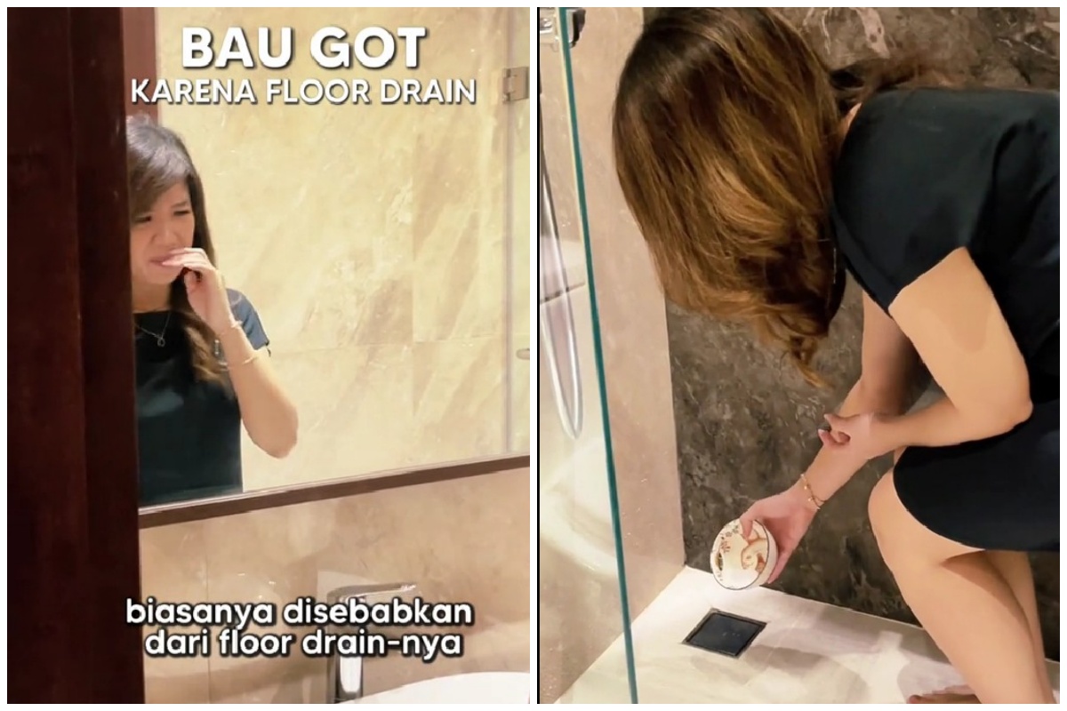 Tanpa pakai soda api, ini trik hilangkan bau got di saluran air kamar mandi cuma modal 2 bahan dapur
