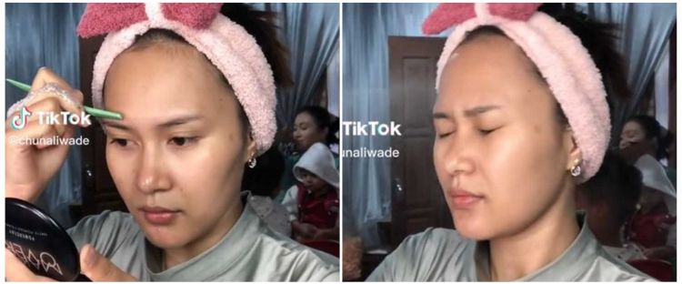Hasil makeup wanita ini disebut mirip Cut Meyriska, imbas nekat rias wajah sendiri saat menikah