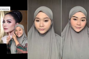 Niat hati recreate makeup ala Krisdayanti, hasil riasan wanita ini alih-alih mirip malah tuai pujian