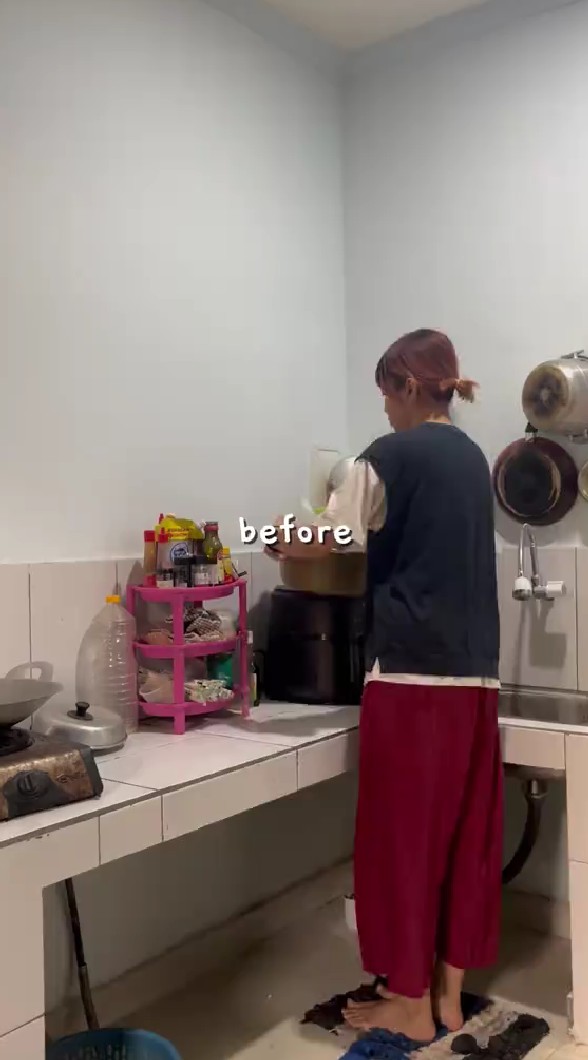 Minim space bukan berarti tak bisa estetik, 9 potret makeover dapur kos ini jadi bak foto pinterest