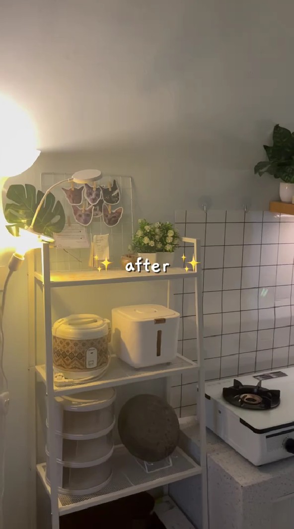 Minim space bukan berarti tak bisa estetik, 9 potret makeover dapur kos ini jadi bak foto pinterest