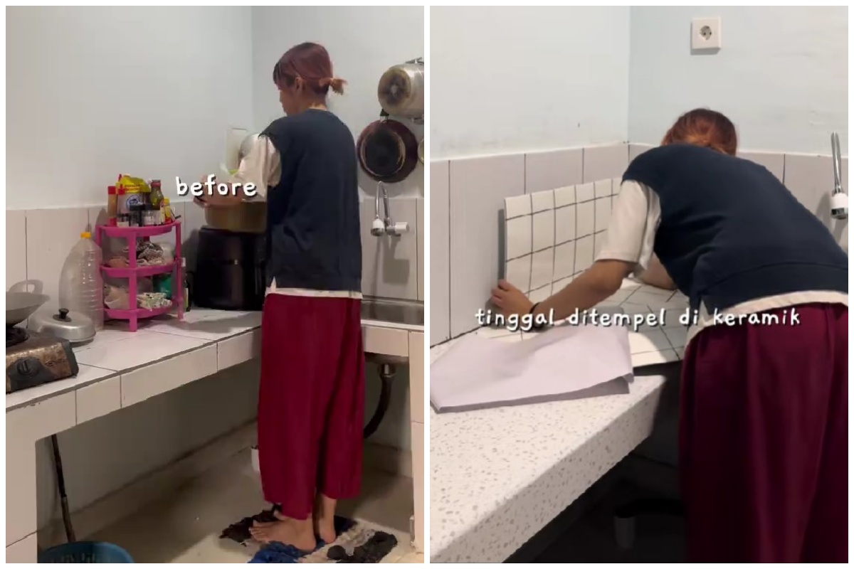 Minim space bukan berarti tak bisa estetik, 9 potret makeover dapur kos ini jadi bak foto pinterest