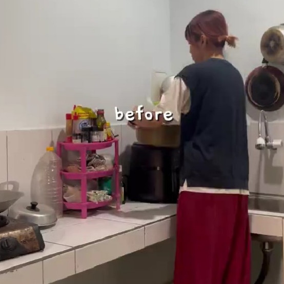 Minim space bukan berarti tak bisa estetik, 9 potret makeover dapur kos ini jadi bak foto pinterest
