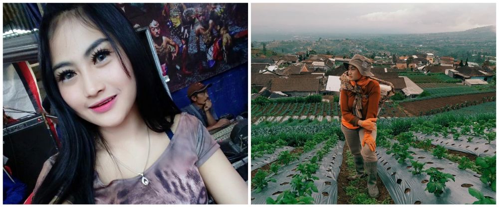 10 Potret dulu dan kini Novi Listiana, pedangdut yang viral hijrah dan jadi petani di lereng gunung