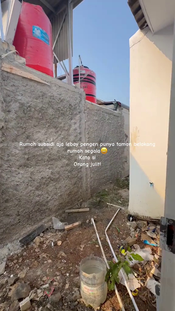 Diejek karena ingin punya taman belakang di rumah subsidi, 9 potret usai renovasi bikin si julit kicep