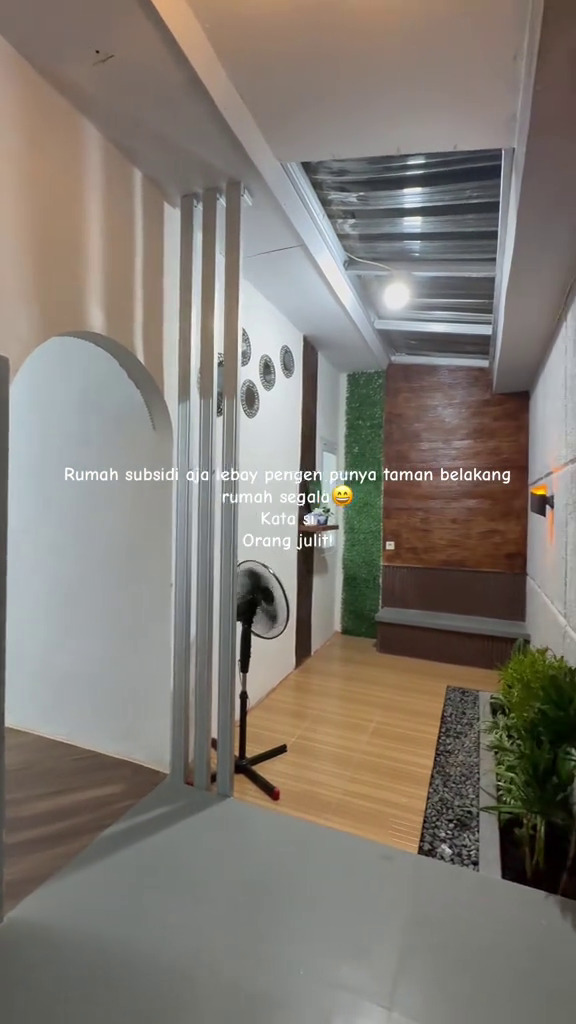 Diejek karena ingin punya taman belakang di rumah subsidi, 9 potret usai renovasi bikin si julit kicep