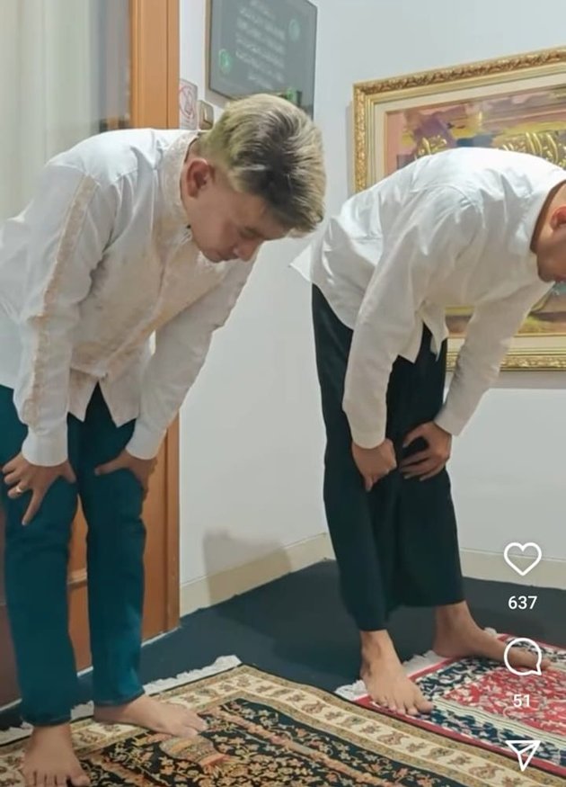Ruben Onsu umumkan mualaf, jalani Salat Id perdana bareng Ivan Gunawan, ini 11 potretnya