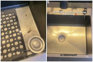 Trik agar wastafel kembali bersih tak bau sisa makanan, jadi kesat lagi dengan 1 peralatan mandi