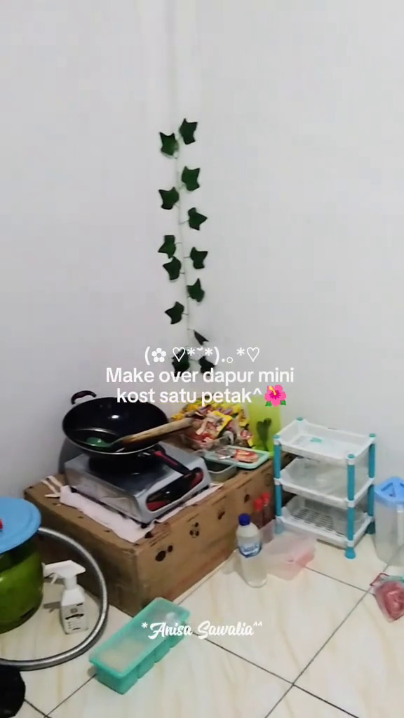 Awalnya berantakan, 9 potret makeover dapur kos satu petak ini visualnya ciamik nggak terasa sumpek