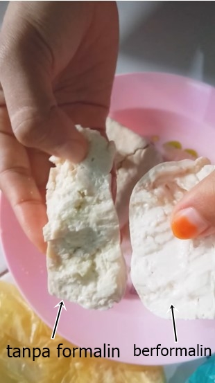 Trik simpel membedakan tahu putih murni dan mengandung formalin tanpa alat apa pun, teliti teksturnya