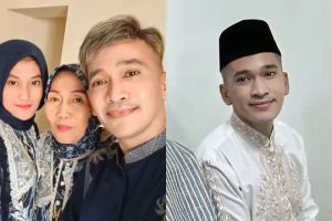 7 Potret penampilan Ruben Onsu rayakan Idulfitri perdana usai mualaf, pakai baju koko dan berpeci