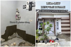 Rumah subsidi dimakeover usai 8 tahun dihuni, 11 potret renovasinya bukti semua glow up pada waktunya